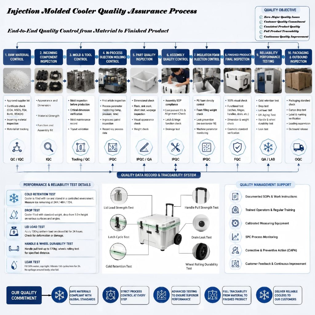 Comprehensive Cooler Quality Control and Inspection Flowchart
